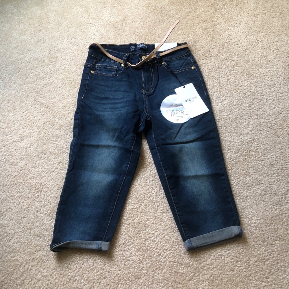 Womens Sandpiper Capri Jeans Brand New Size 4P